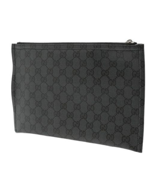 Gucci Black Zipper Clutch for men