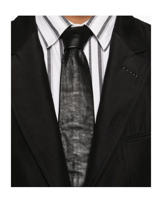 Tom Ford Black Single-Breasted Buttoned Blazer for men