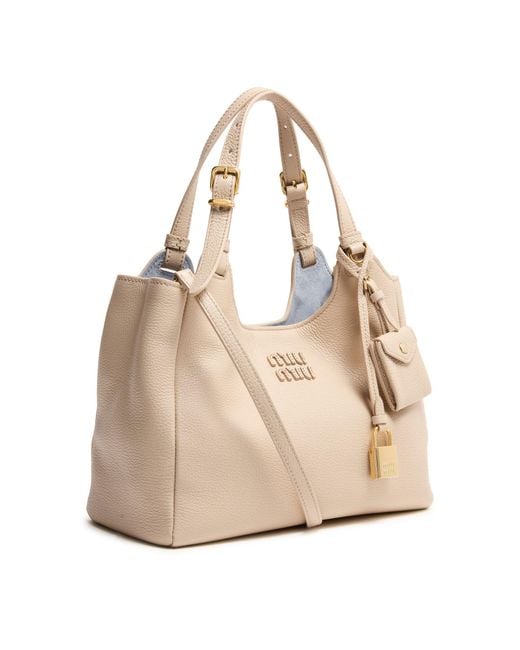 Miu Miu Natural Leather Handbag