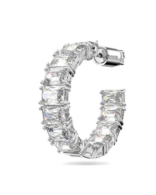 Swarovski White Millenia Hoop Earrings