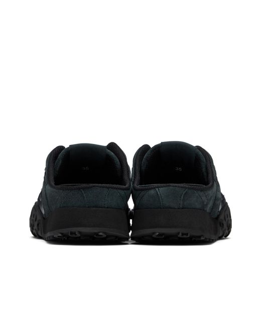 MARINE SERRE Black Square Toe Mules