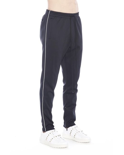 Valentino Gray Side Stripe Trousers for men