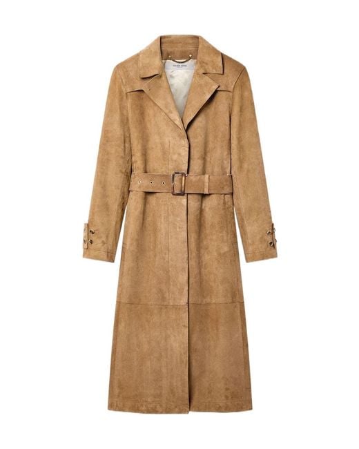 Golden Goose Deluxe Brand Natural Belted Waist Trench Coat