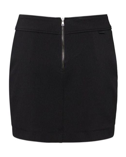 Max Mara Black Zippered Skirt