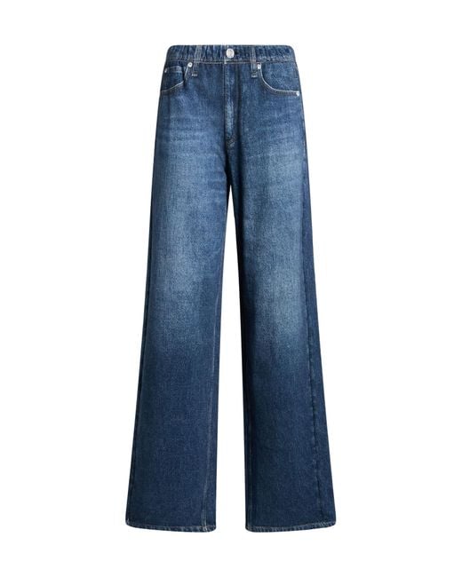 Rag & Bone Blue Straight-Leg Jeans