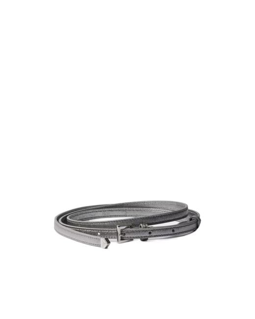 Prada White Nappa Leather Belt