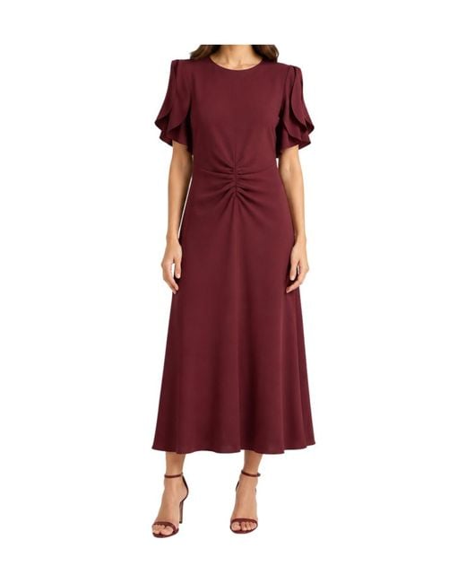 Victoria Beckham Bela Gathered Midi Dress