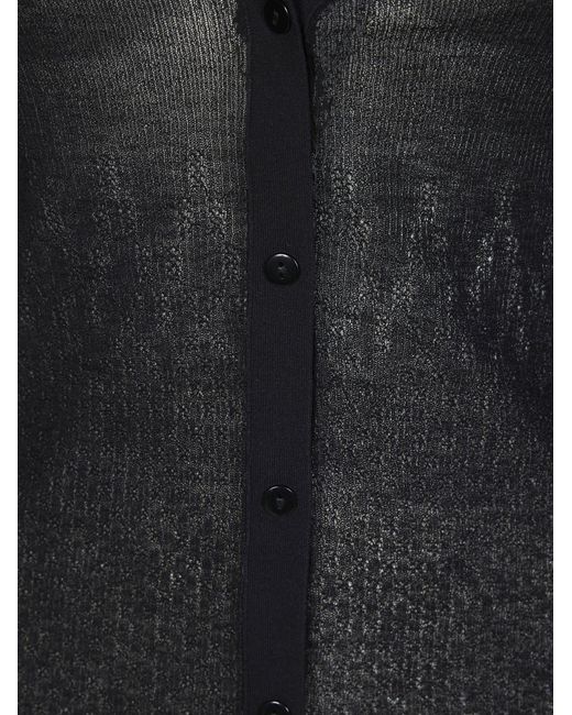 Victoria Beckham Black V-Neck Cardigan