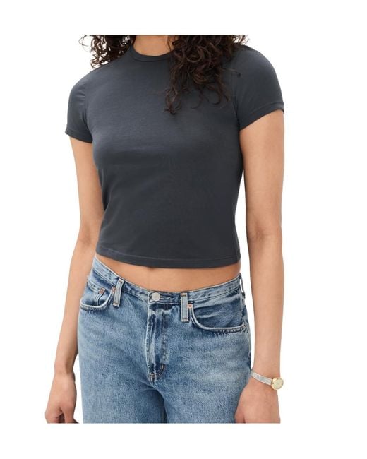 SLVRLAKE Denim Blue Short-Sleeved T-Shirt