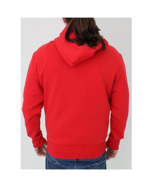 Boss Red Logo Hooded Sweater for men