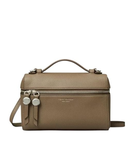 Tory Burch Metallic Romy Slim Top Handle Bag