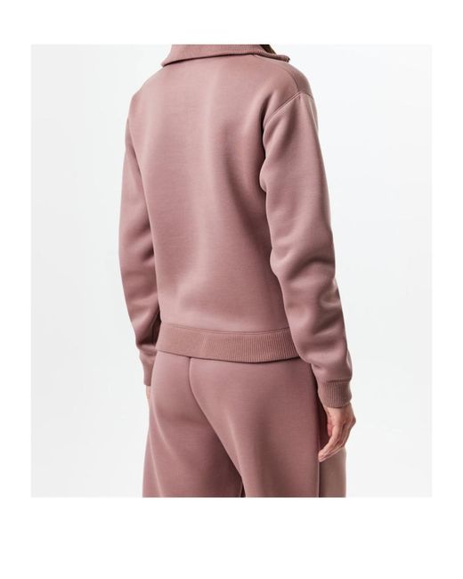 McQueen Pink Logo Half-Zip Sweater