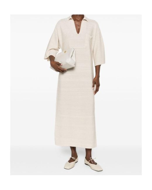 Fabiana Filippi White Striped Dress