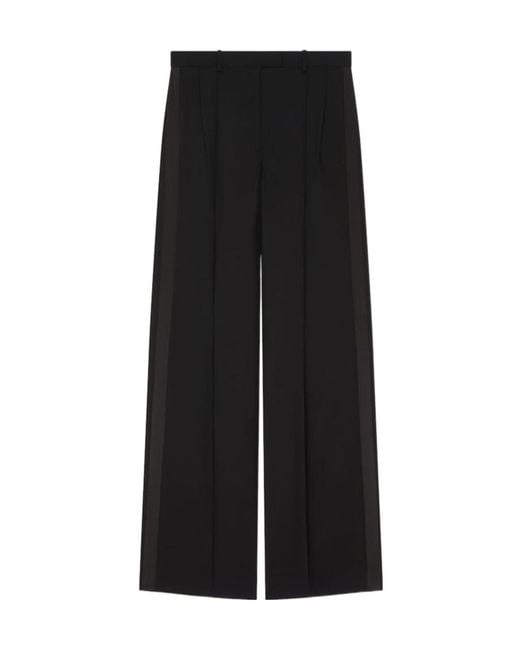 Givenchy Black Double Pleat Tuxedo Pants
