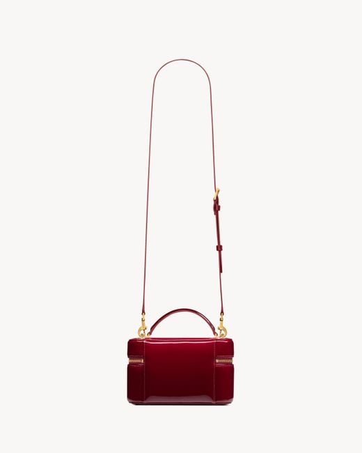 Saint Laurent Red Gaby Logo Cosmetic Bag