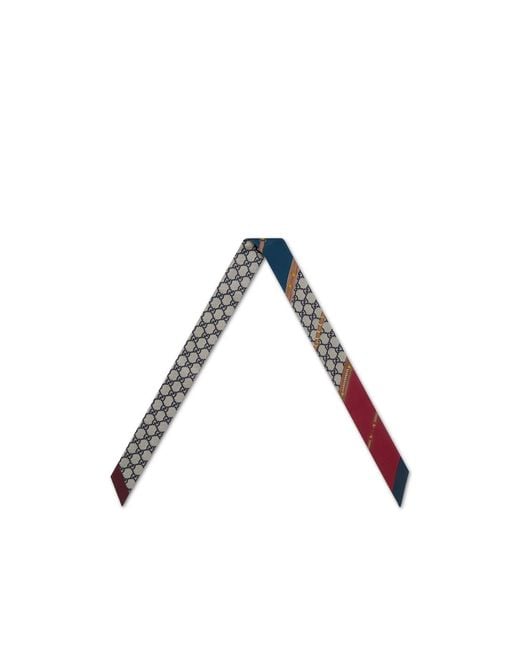Gucci Red Printed Ribbon