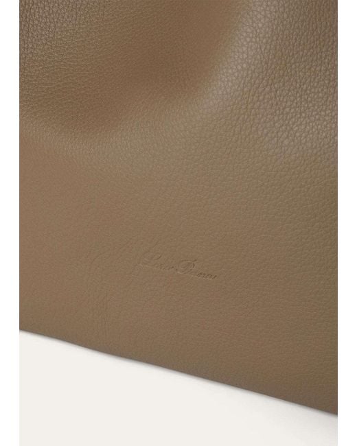 Loro Piana Brown Extra-Large Bale Hobo Bag