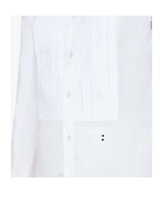 Fendi White Poplin Shirt for men