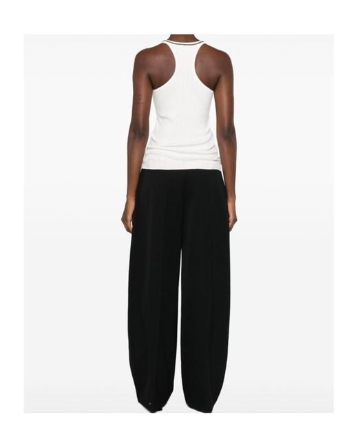Elisabetta Franchi White Sleeveless Top