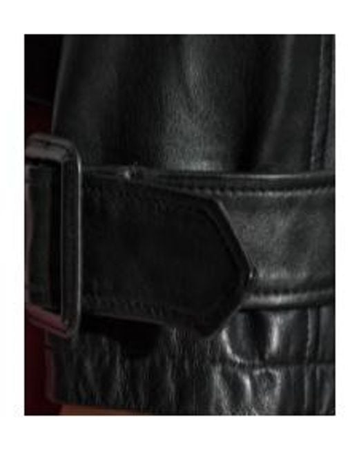 AllSaints Black Reya Belted Jacket