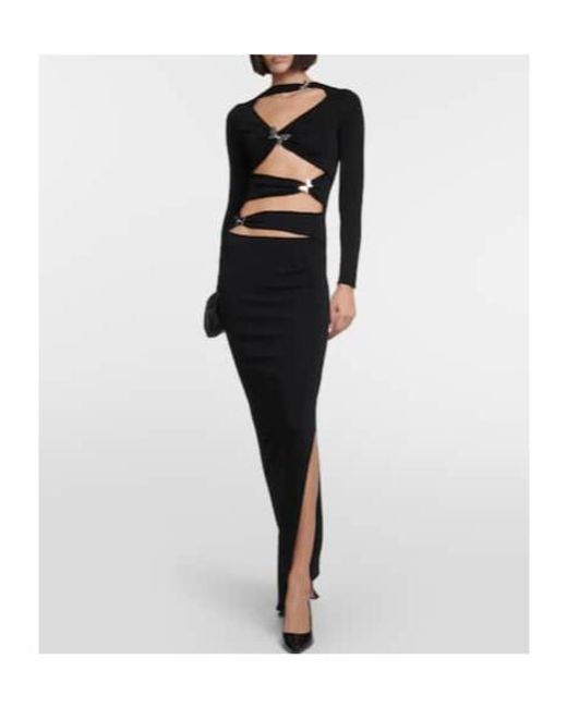 AYA MUSE Black Atalo Cutout Jersey Midi Dress