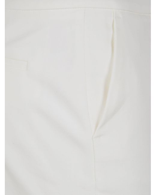 Peserico Gray High-Waisted Trousers