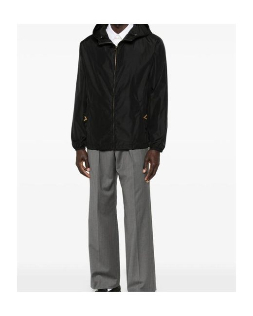 Valentino Black Hooded Jacket for men