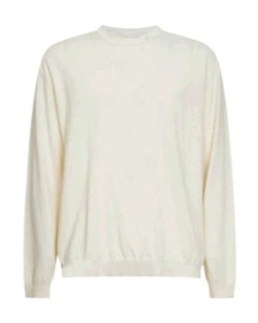 Uma Wang White Long-Sleeve Knit Top for men