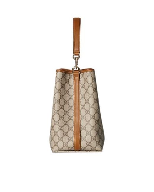 Gucci Natural Gg Emblem Small Shoulder Bag