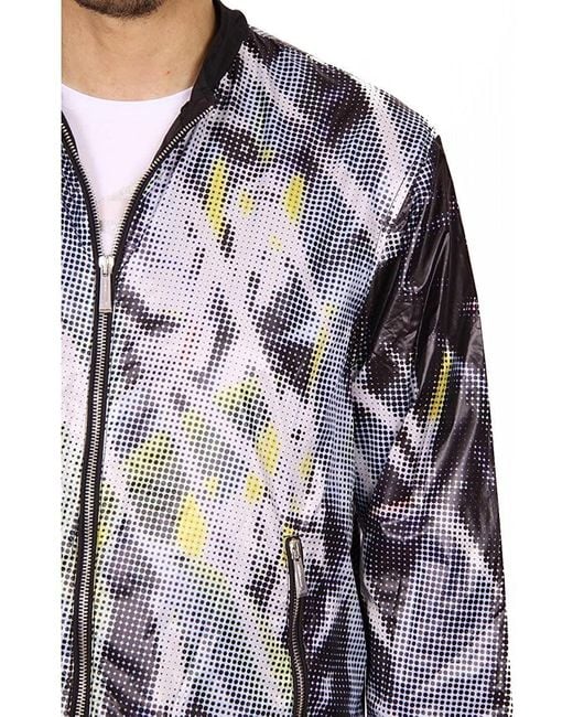 Just Cavalli Blue Short Jacket for men