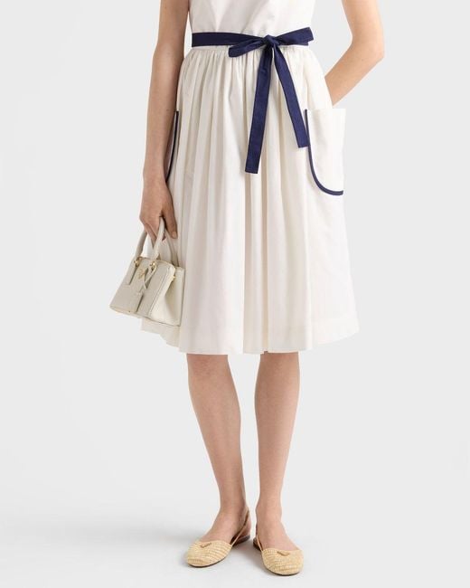Prada Natural Crochet Slingback Ballerinas
