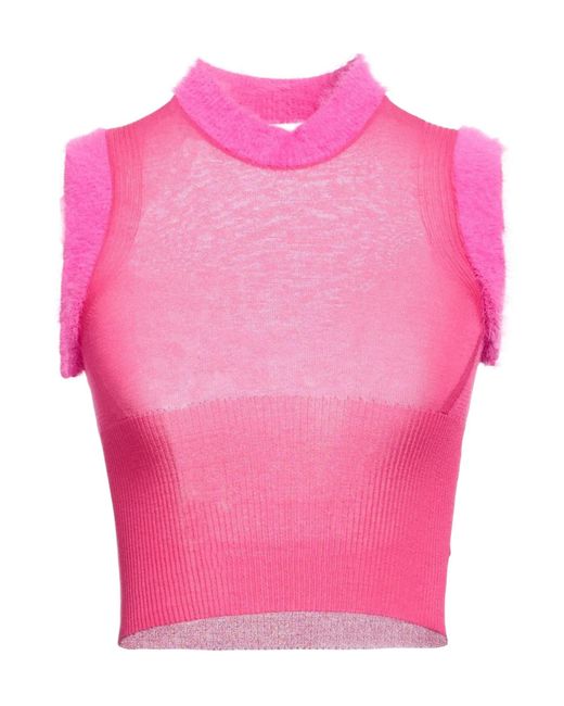 Jacquemus Pink Solid Color Tops