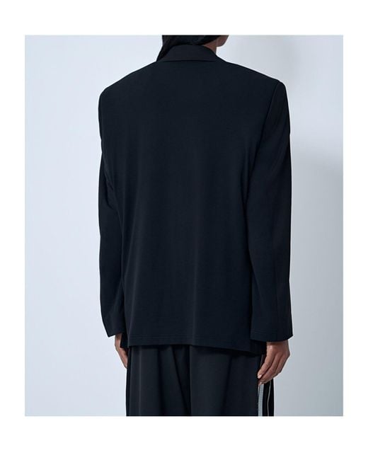 Balenciaga Blue Open-Front Blazer