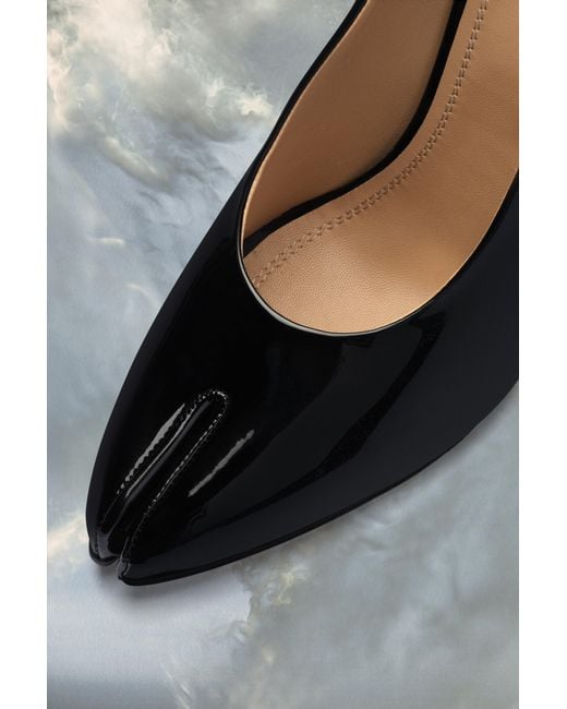 Maison Margiela Black Tabi Patent Pump