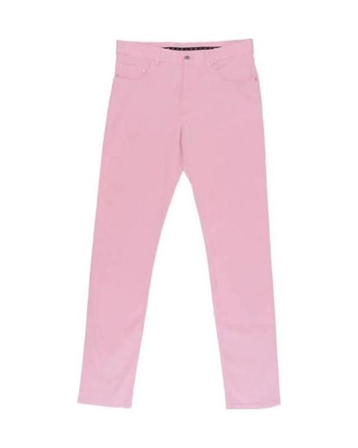 Paul & Shark Pink Five-Pocket Slim Casual Pants for men