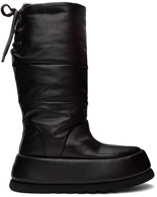 Marsèll Black Bombo Round Head Boots