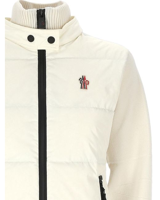 Moncler Natural Grenoble Padded Knit Cardigan