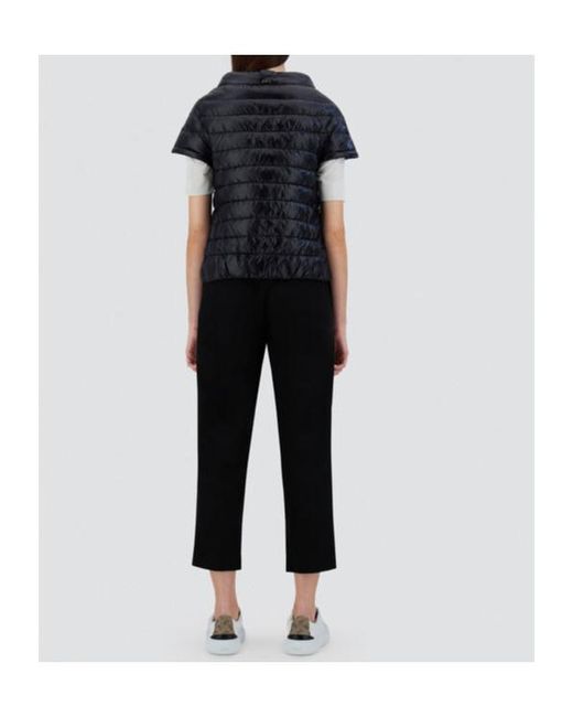 Herno Black Greta Short-Sleeved Puffer Jacket