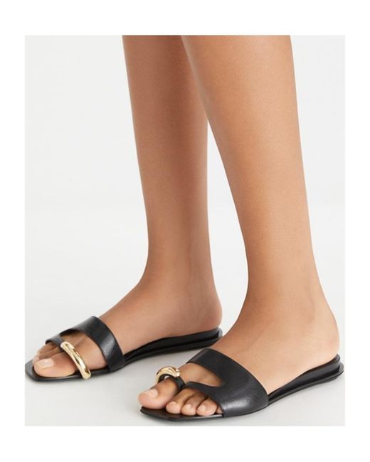 Tory Burch White Pierced Slides