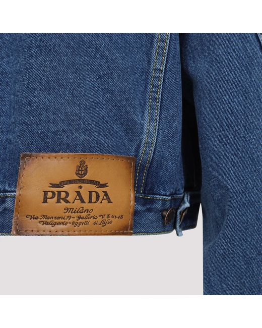 Prada Blue Cropped Jacket