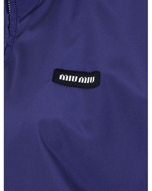 Miu Miu Blue Technical Jacket