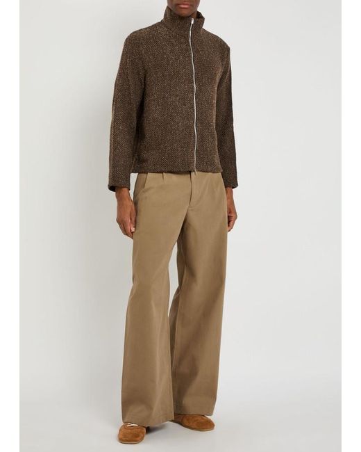Our Legacy Natural Bridge Wide-Leg Chino Trousers for men