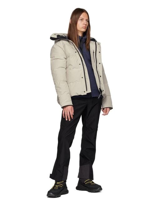 Canada Goose Gray Macmillan Hooded Down Jacket for men