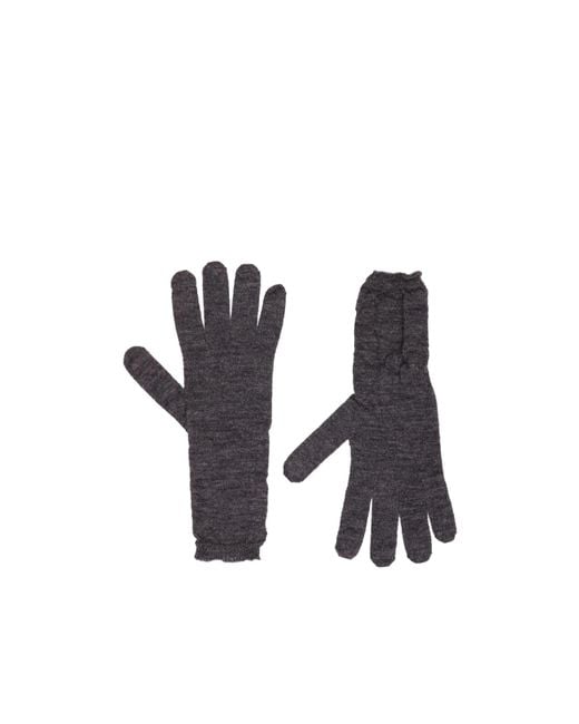 MM6 by Maison Margiela White Numbers-Motif Gloves