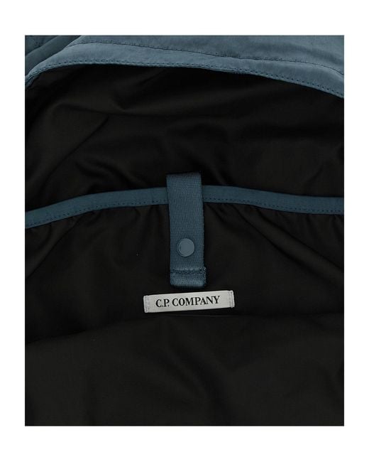 C P Company Blue Adjustable Backpack for men