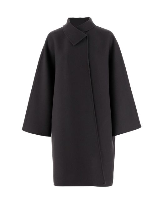 The Row Black Long-Sleeved Coat