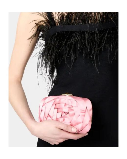 Roger Vivier Pink Rose Vivier Clutch