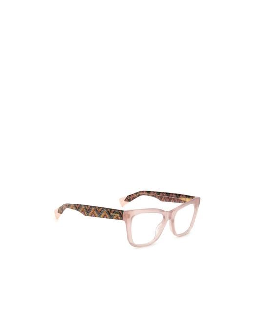 Missoni White Geometric Frame Flat Mirror