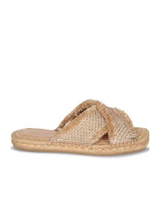 Jimmy Choo Brown Slip-On Sandals