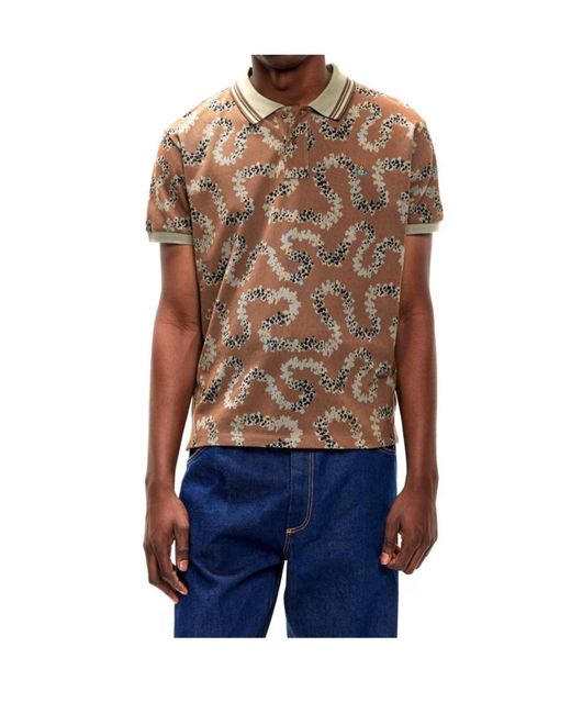 Vivienne Westwood Multicolor Viv Trail Short Sleeve Polo Shirt for men